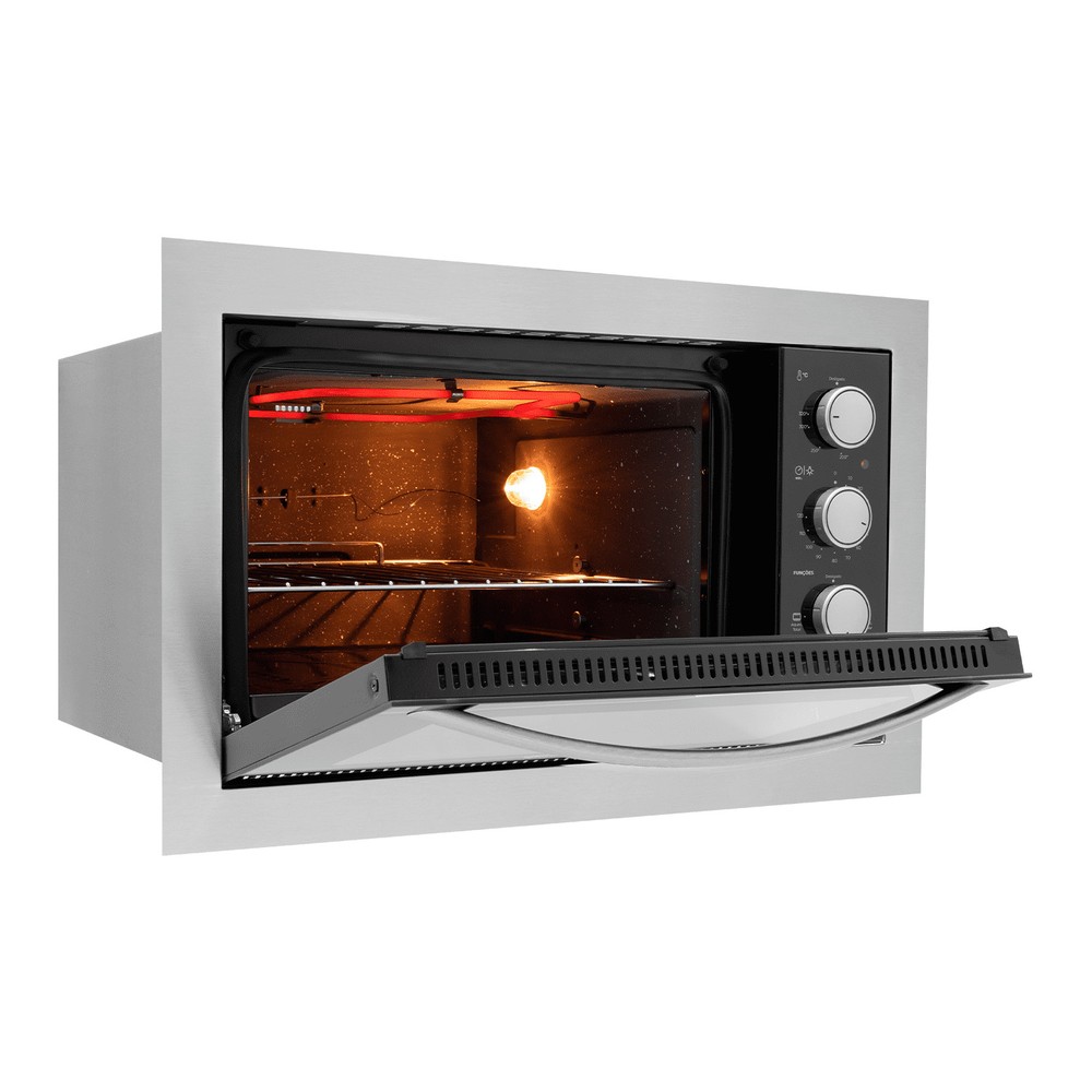 Forno Elétrico de Embutir Fischer Fit Line 48 litros Inox 220V