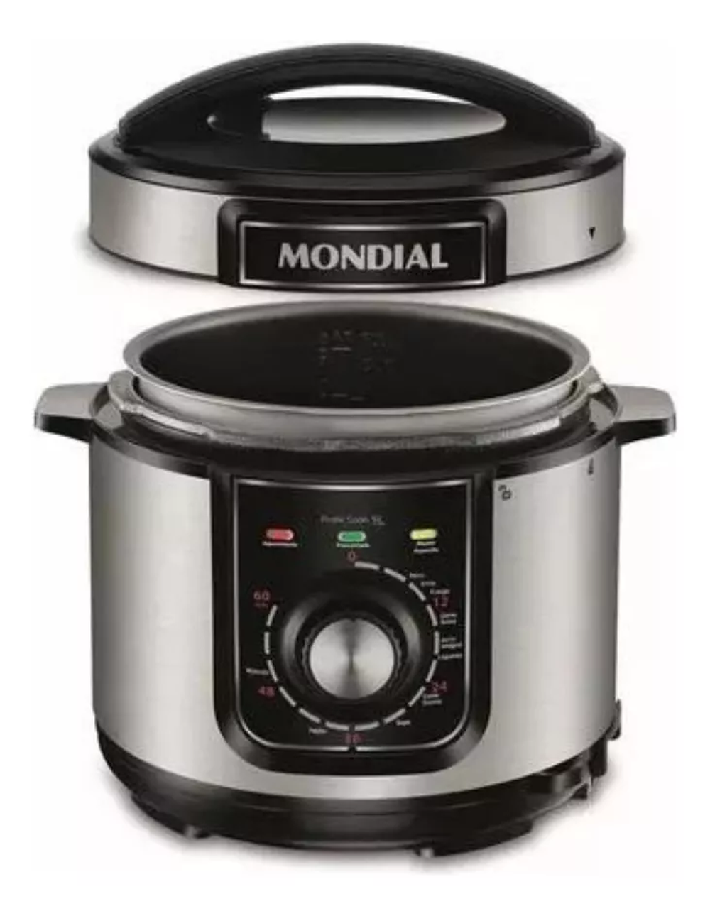 Panela De Pressão Elétrica Pratic Cook Premium PE-48-5L-I 5 L Cor Preto Mondial 220v