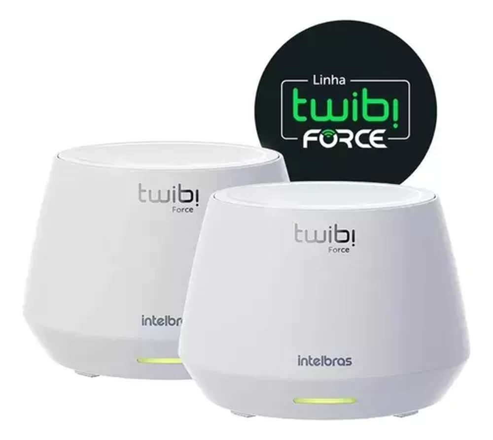 Conjunto Roteador Twibi Force Ax Mesh Wifi 6 S/fio Intelbras