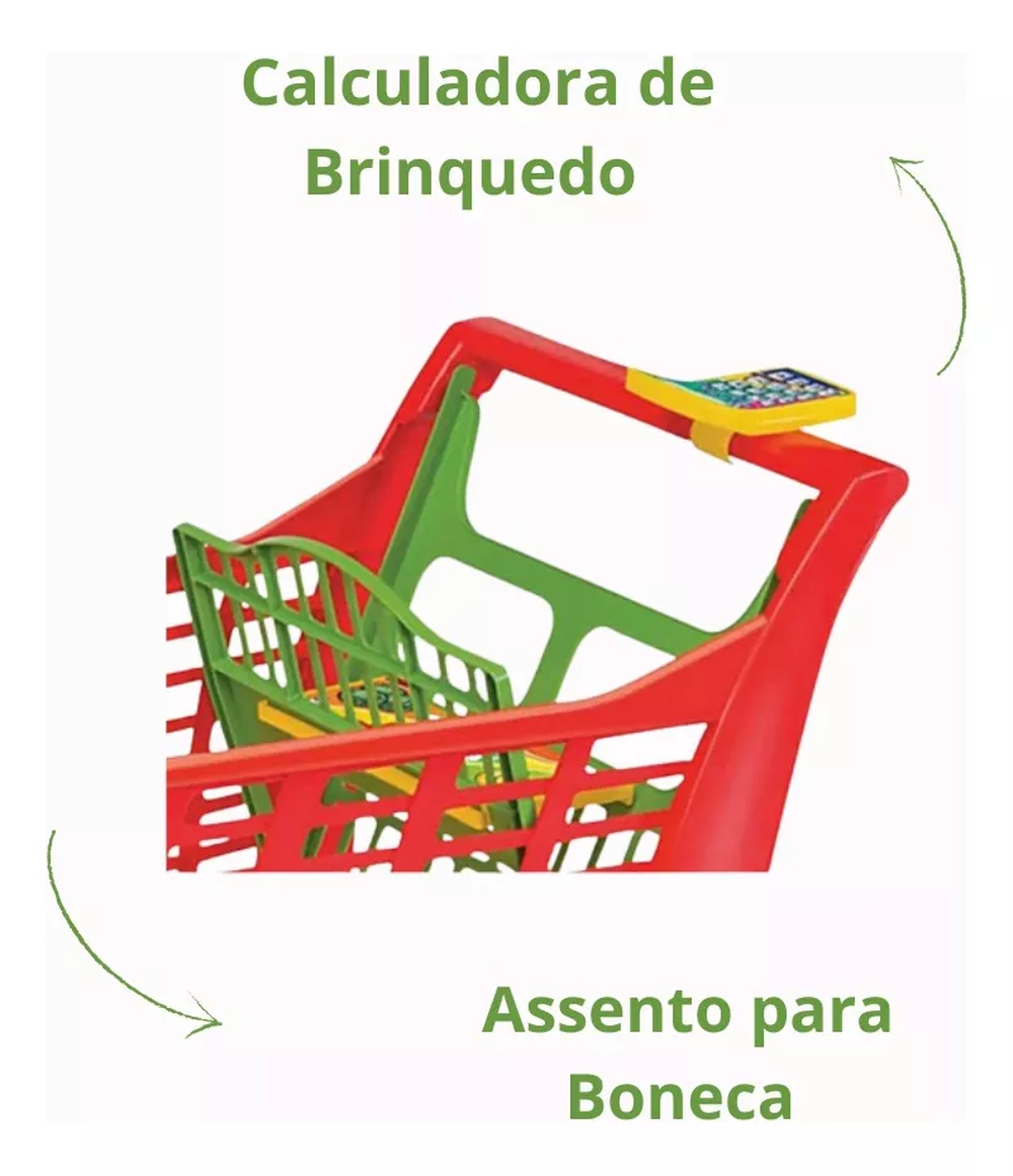 Carrinho Super Mercado Super Market Infantil - Magic Toys