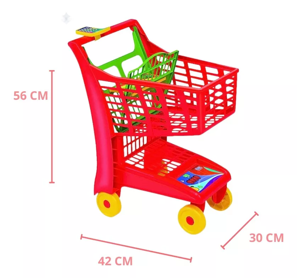 Carrinho Super Mercado Super Market Infantil - Magic Toys