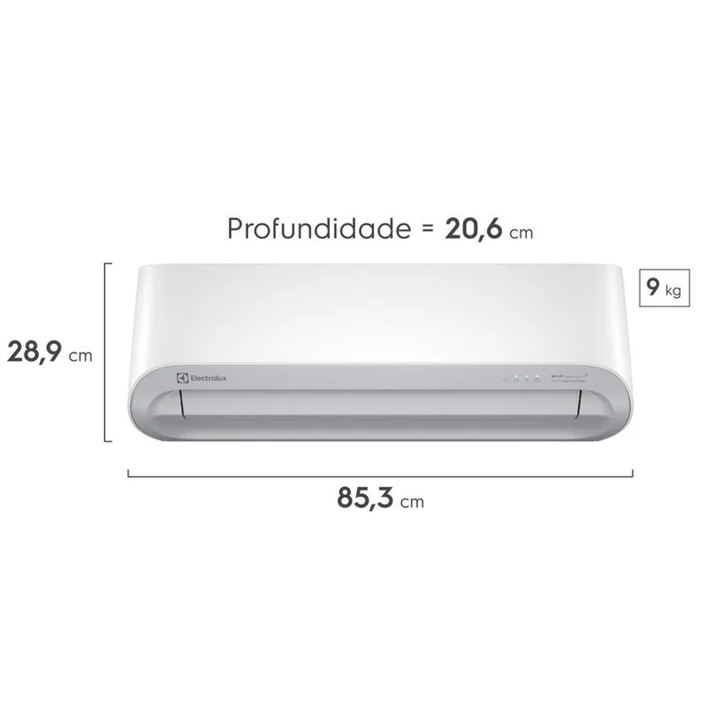 Ar-Condicionado Electrolux Split 12.000 BTUs Color Adapt Quente/Frio com Wi-fi (YI12R/YE12R) 220V