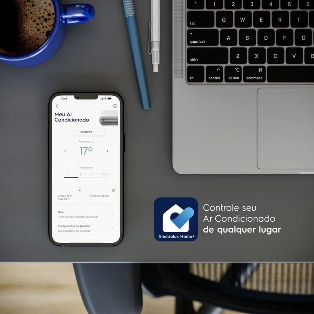 Ar-Condicionado Electrolux Split 12.000 BTUs Color Adapt Quente/Frio com Wi-fi (YI12R/YE12R) 220V