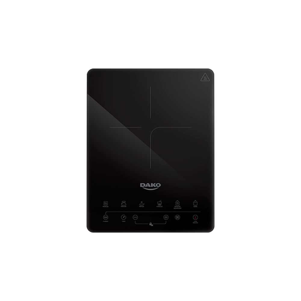 Cooktop de Indução Portátil 1 Boca Preto 220V