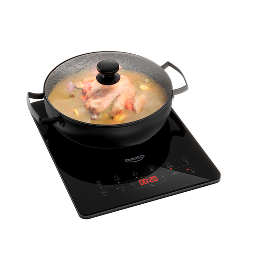 Cooktop de Indução Portátil 1 Boca Preto 220V