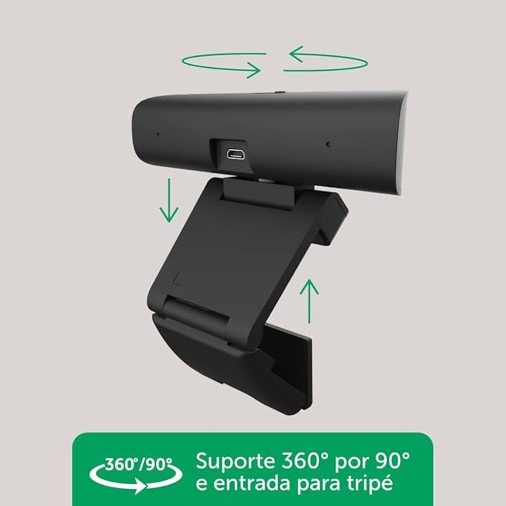 Webcam Para Videoconferência USB Cam 1080p Preto Intelbras