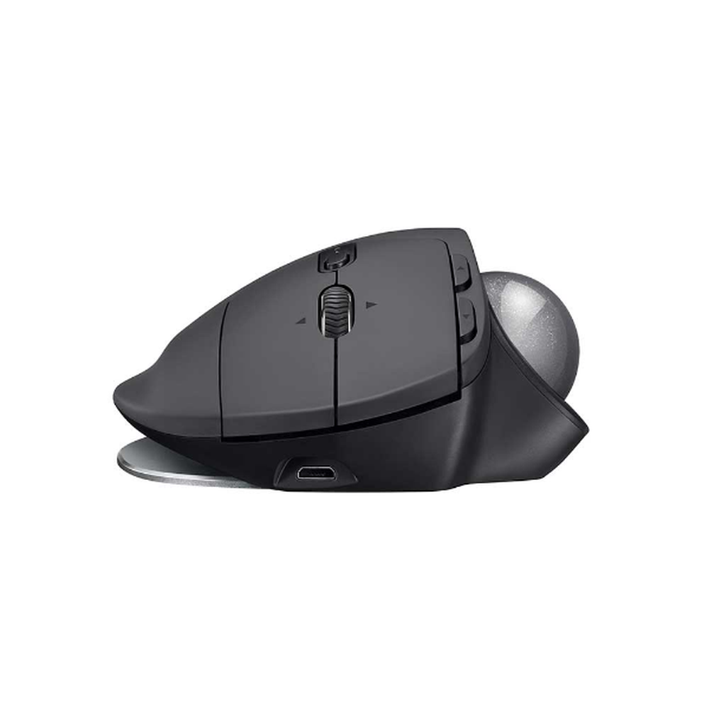 Mouse Logitech Mx Ergo TrackBall Grafite Conexão USB Bateria Recarregável