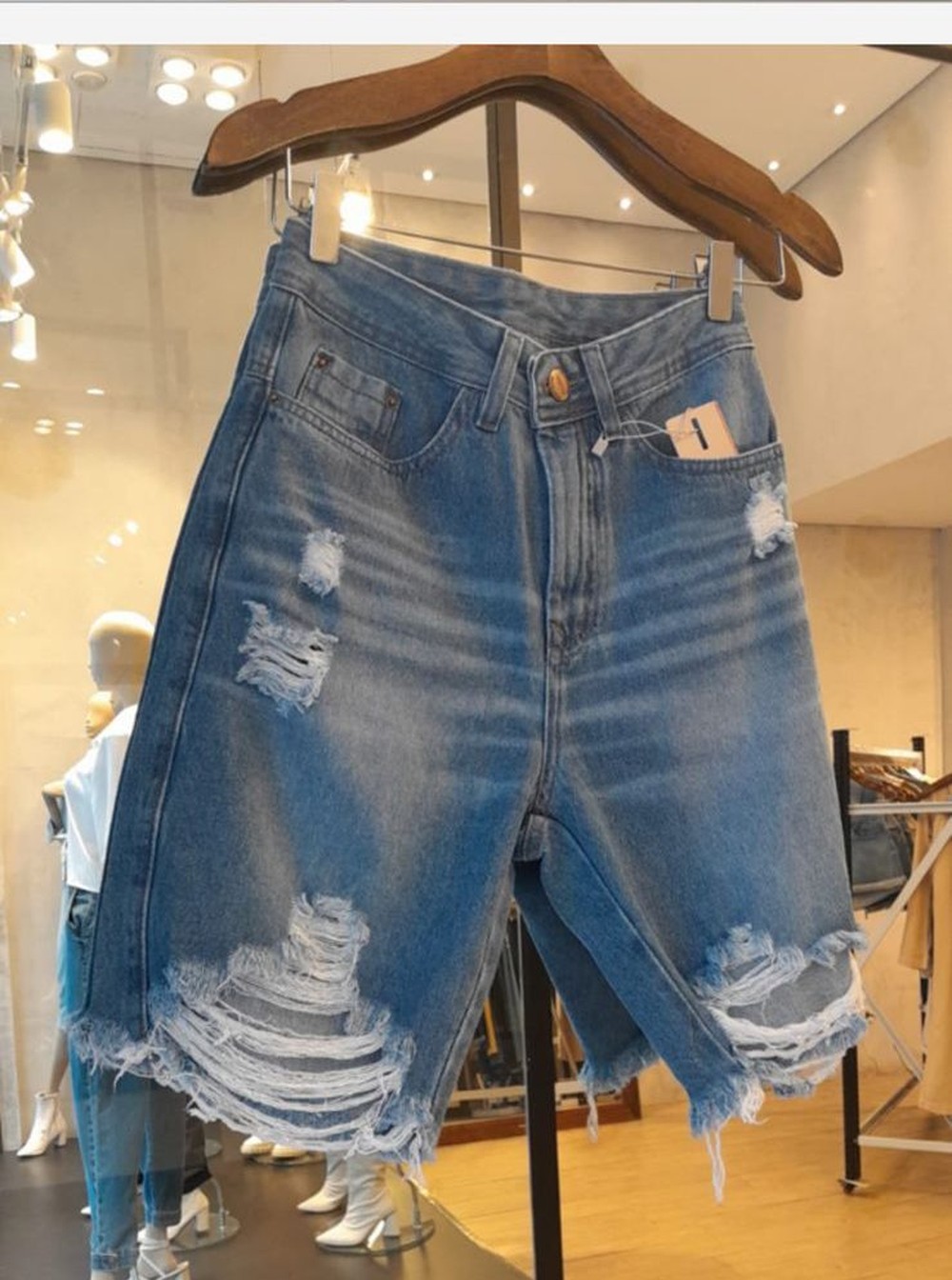 Bermuda Jeans destroyed