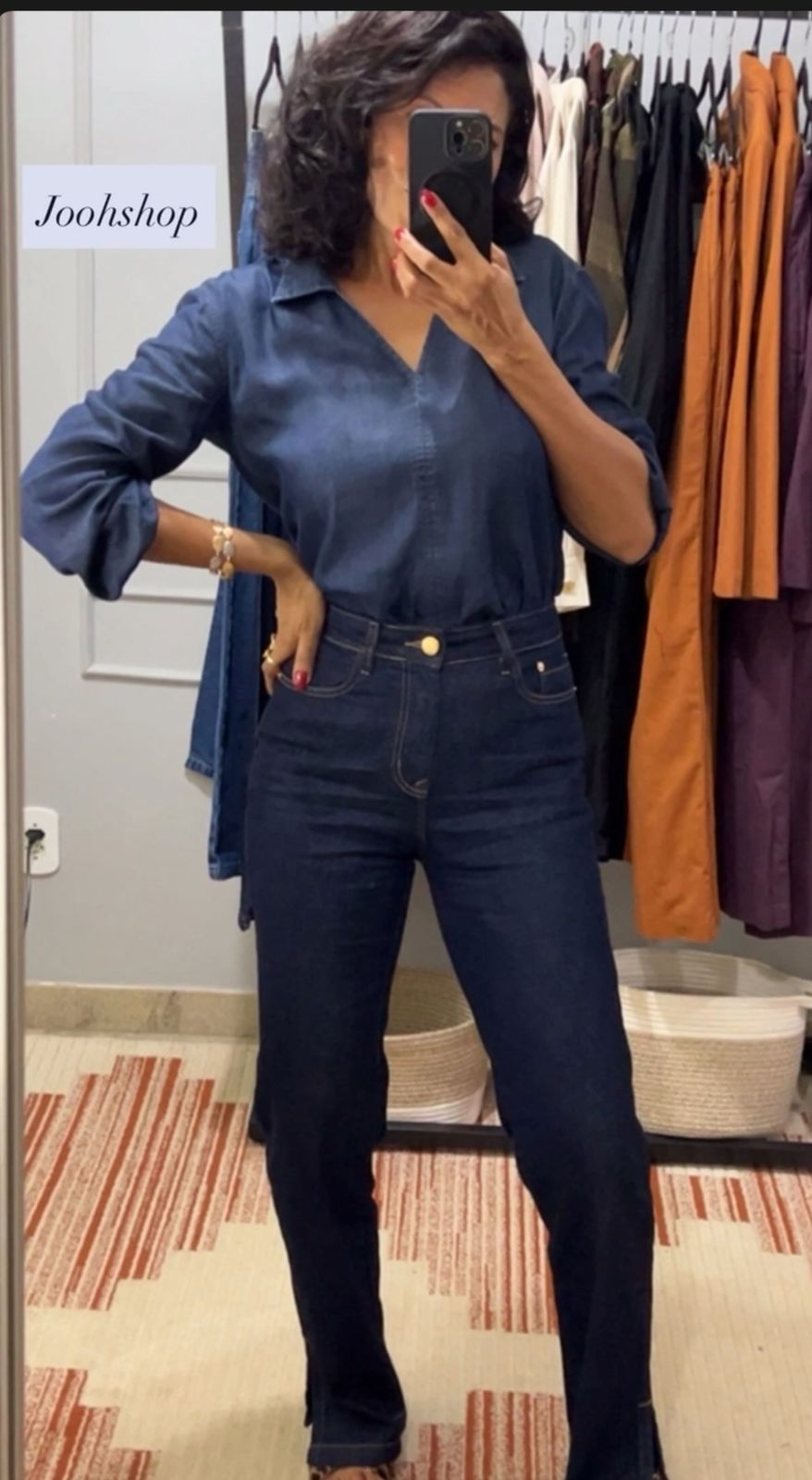 Calça Jeans Wide 