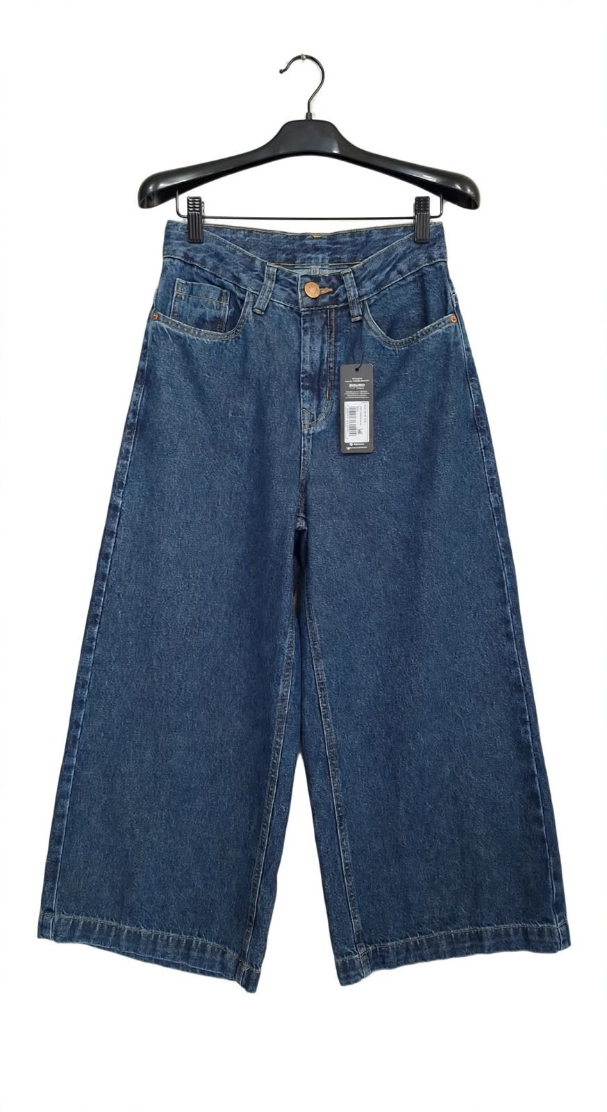 Calça Pantacourt Denim 