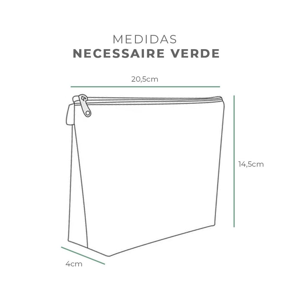 NECESSAIRE GREEN TRANSPARENTE