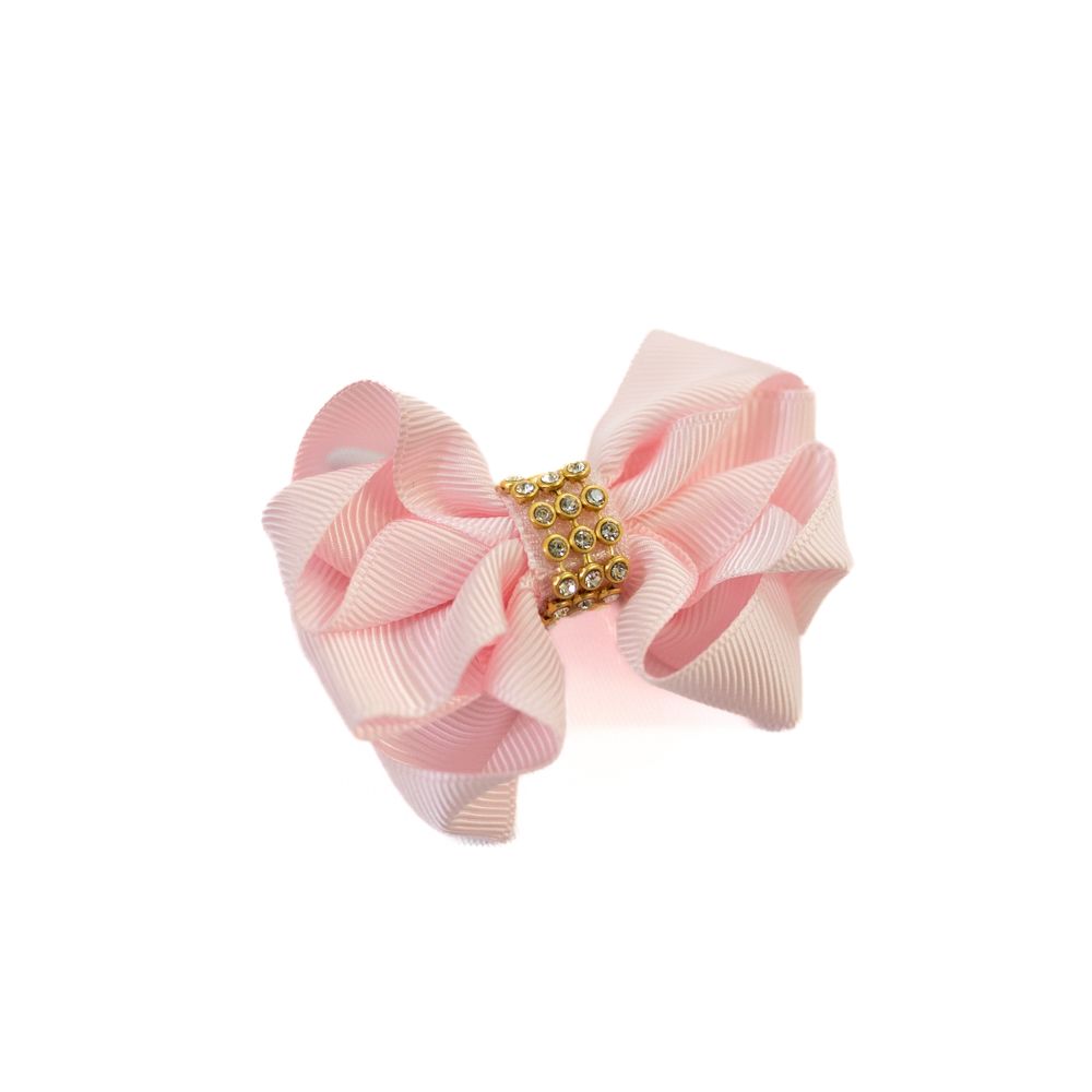 Presilha Laço de Cabelo com Aplique em Strass 