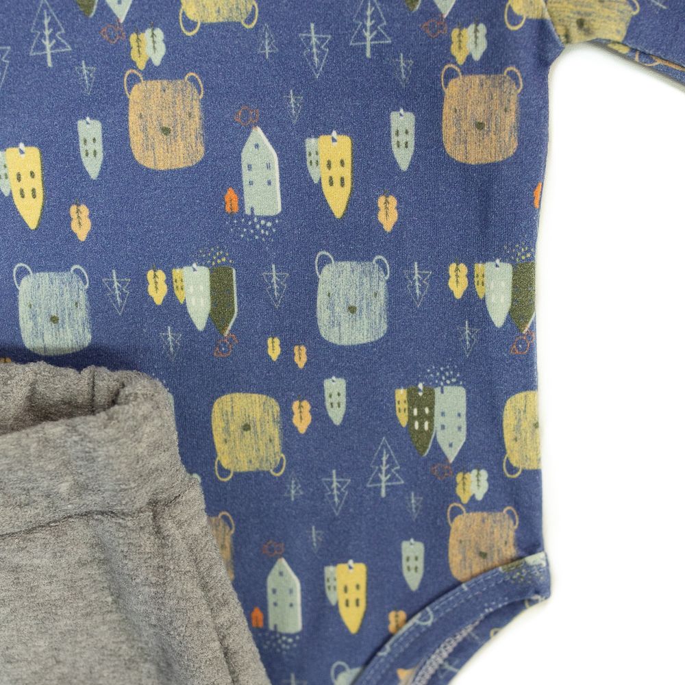 CONJUNTO BEBÊ MENINO BODY E CALÇA ESTAMPA  URSINHOS