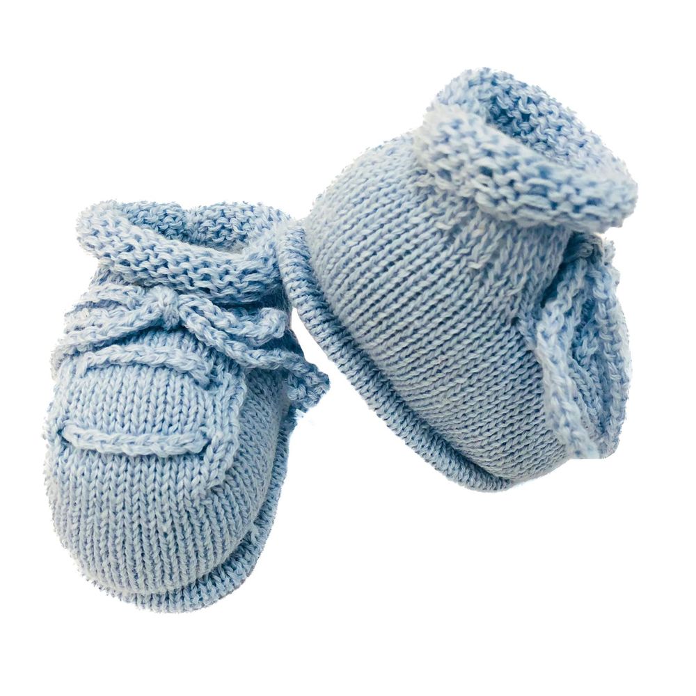 Sapatinho Bebê de Tricô Estilo Tênis