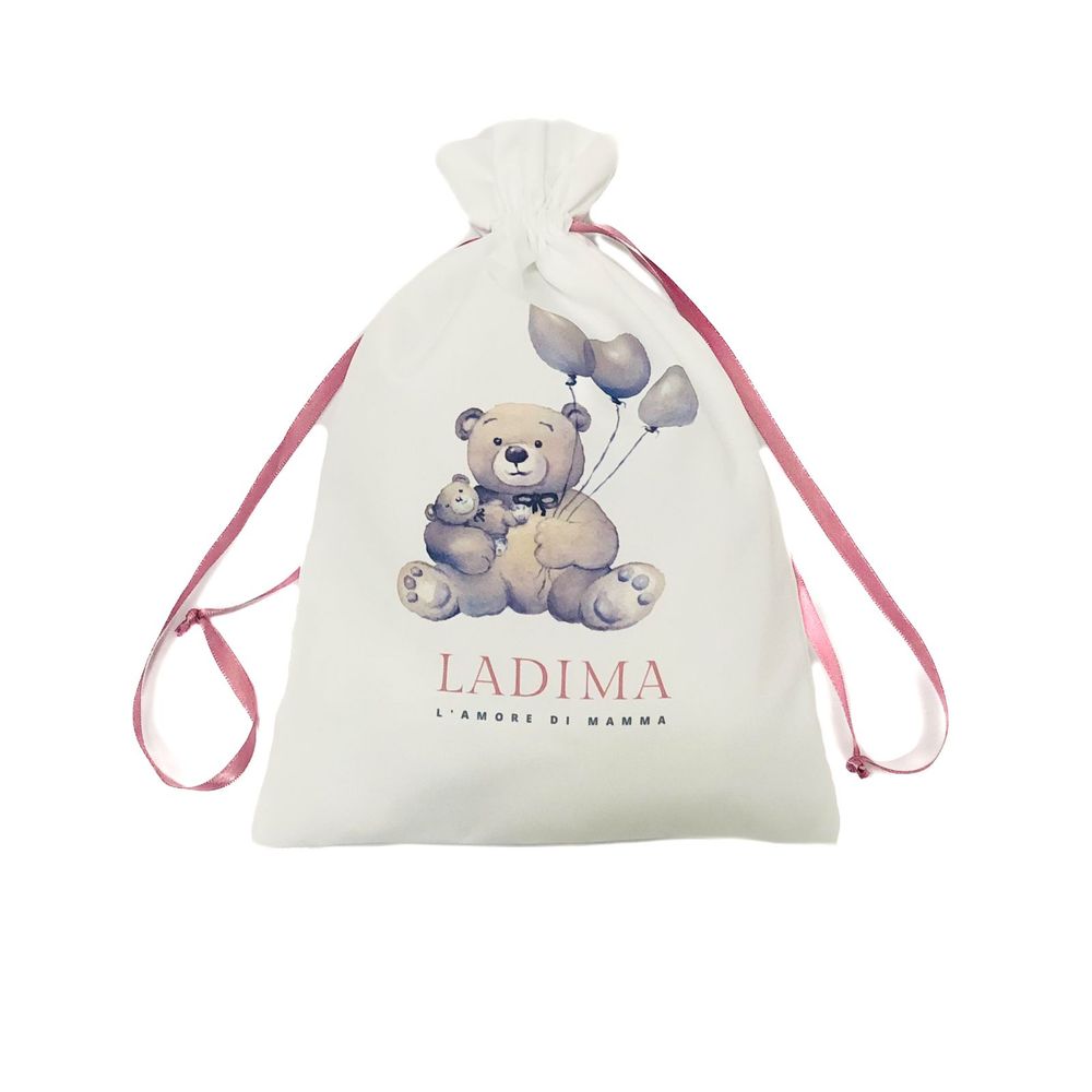 Embalagem de Presente em Tecido Ladima Com  Fita de Cetim 