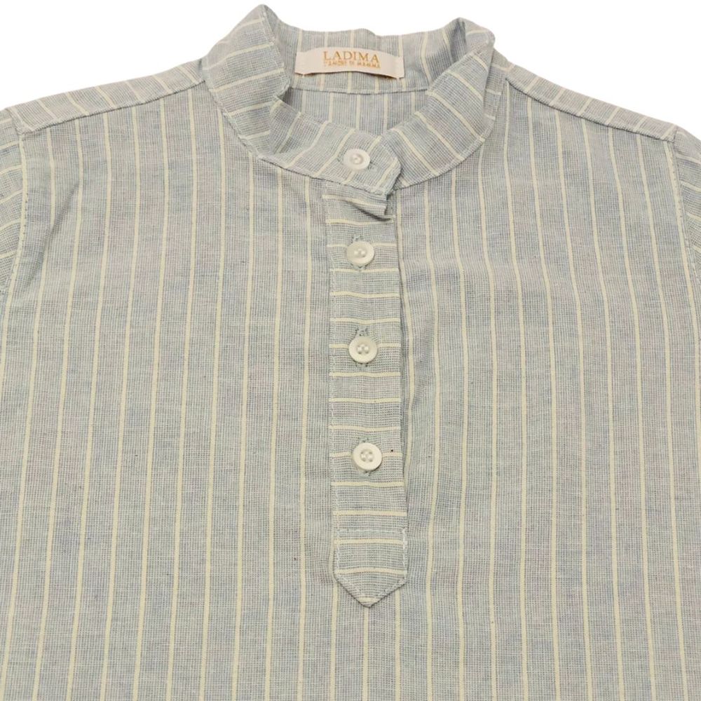 CONJUNTO INFANTIL MENINO CAMISA LISTRADA E BERMUDA