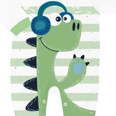 MACACÃO BEBÊ MENINO DINO