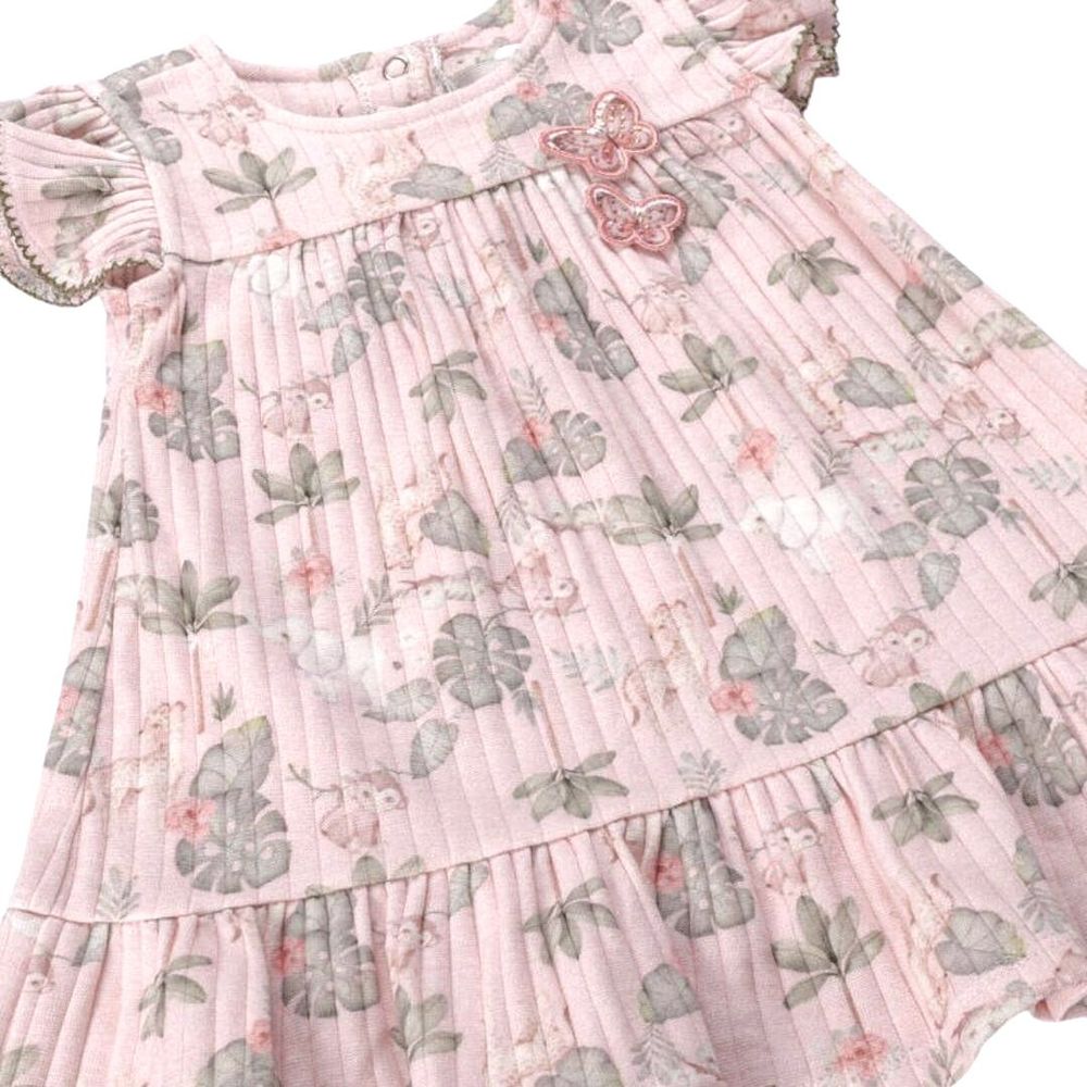 Vestido Malha Canelada Bebê
