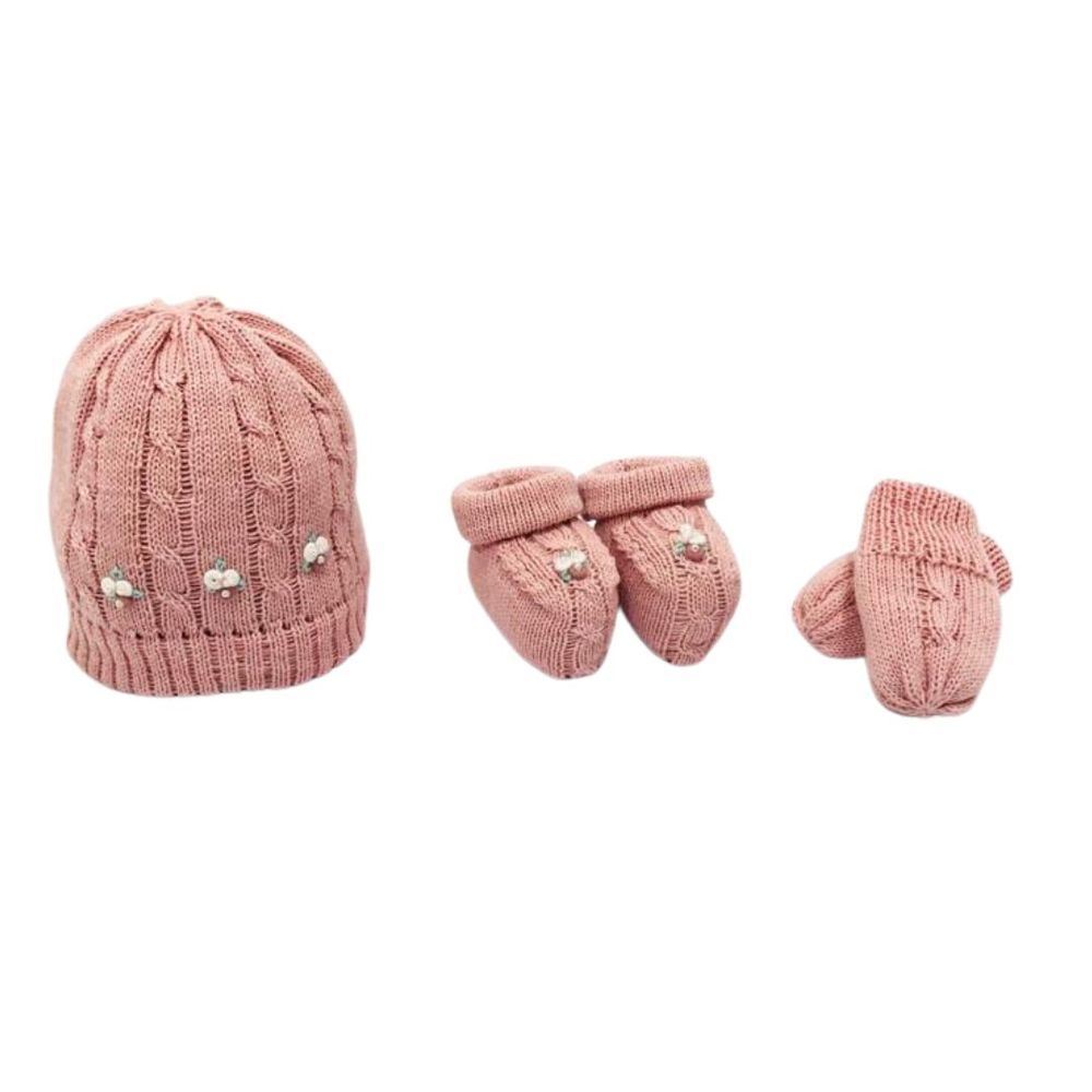 Kit Gorro Luvas E Sapatinho