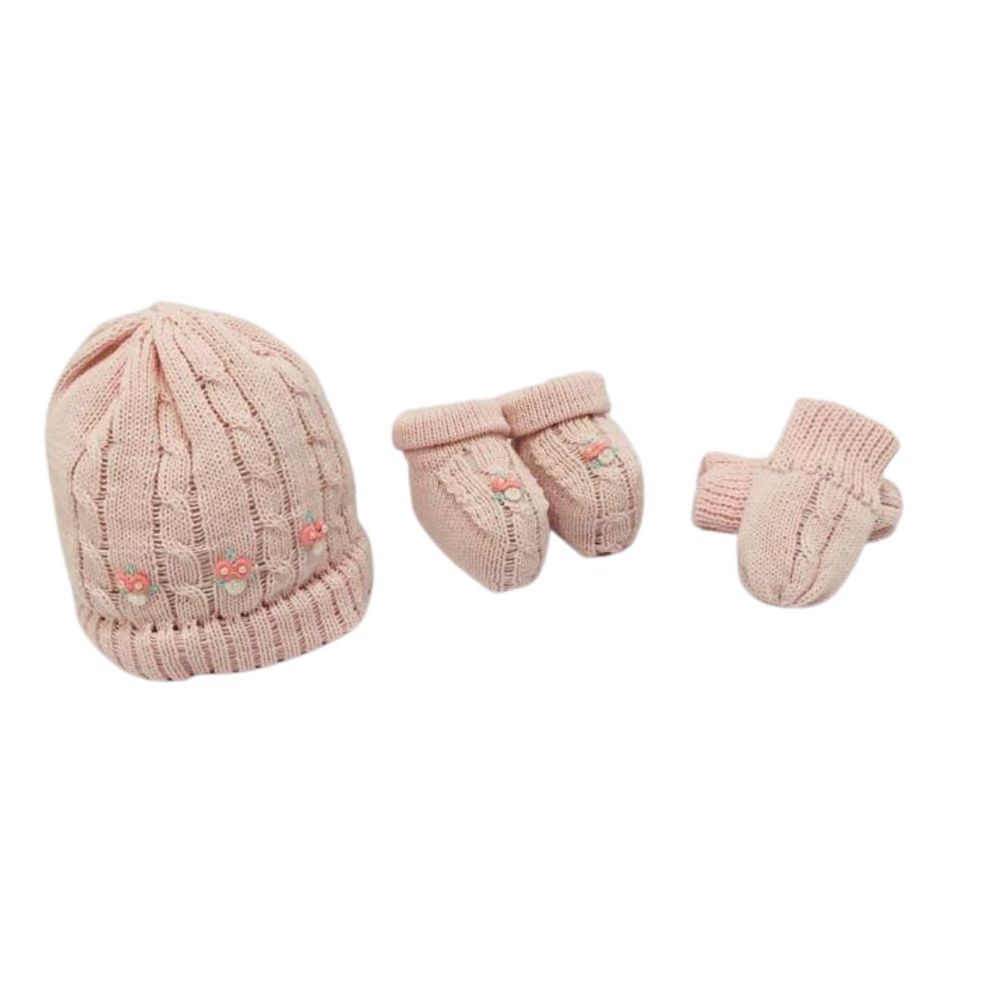 Kit Gorro Luvas E Sapatinho