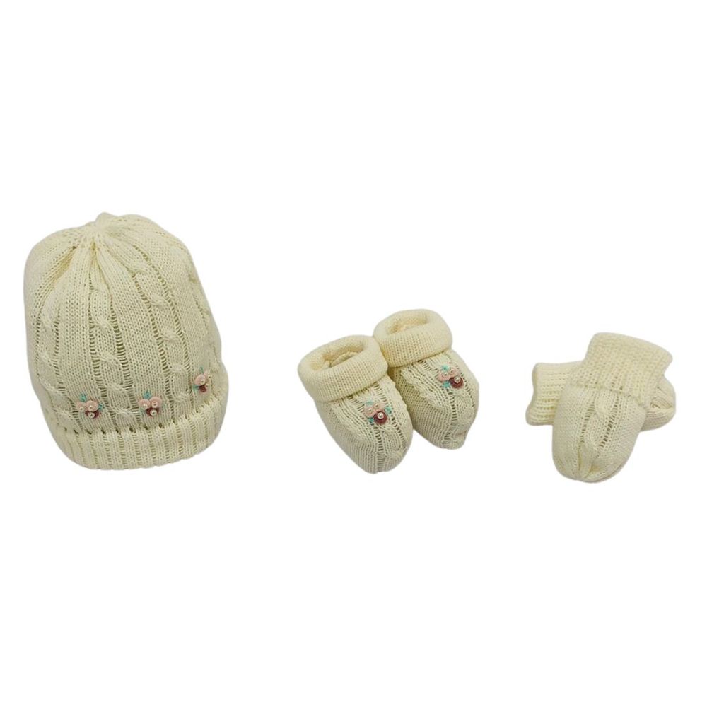 Kit Gorro Luvas E Sapatinho