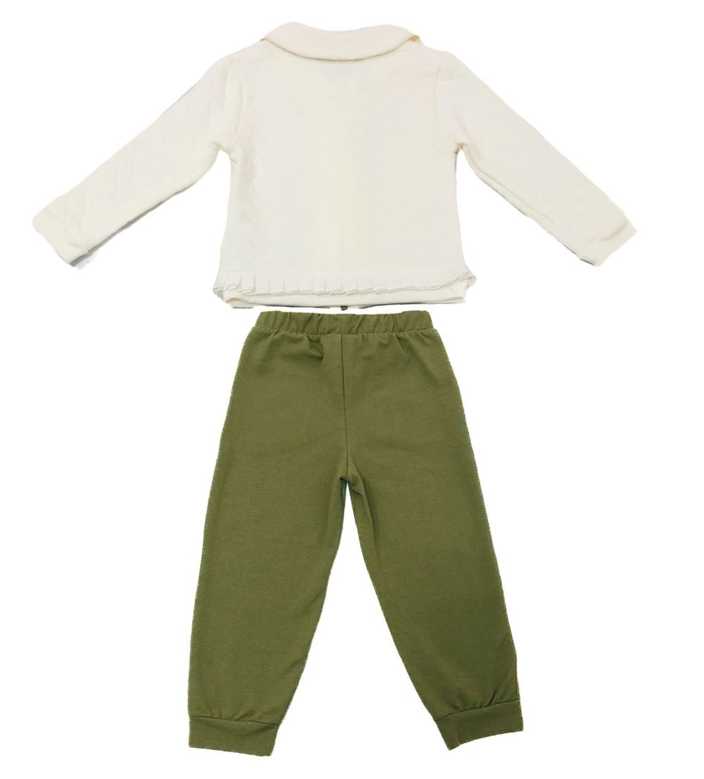 Conjunto Infantil Menina com Jaqueta Jardim Mágico e Calça