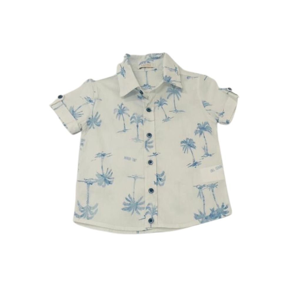 CONJUNTO INFANTIL MENINO BERMUDA E CAMISA COQUEIROS
