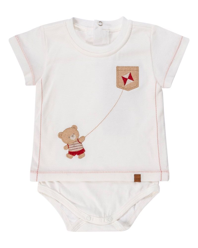 Conjunto Curto Bebê Menino Ursinho