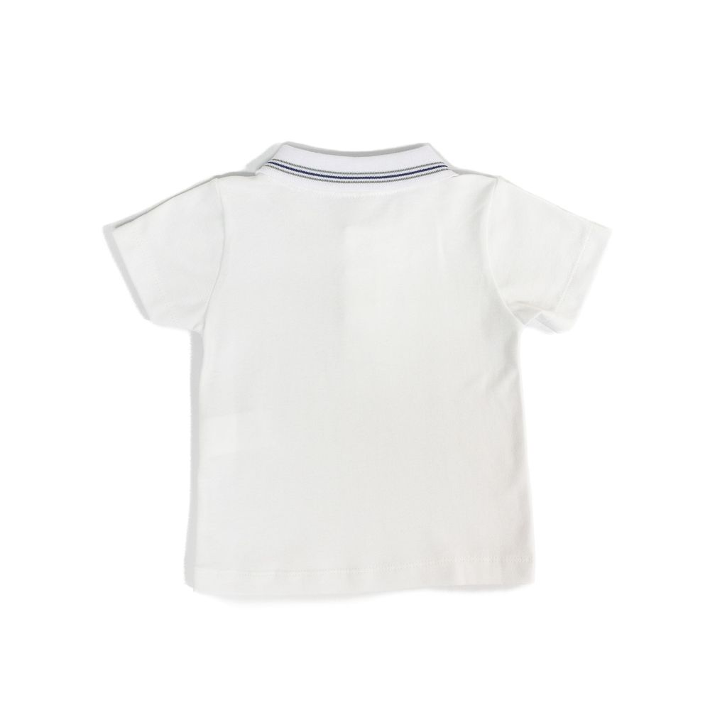 CONJUNTO CAMISA POLO BRANCA E BERMUDA CINZA
