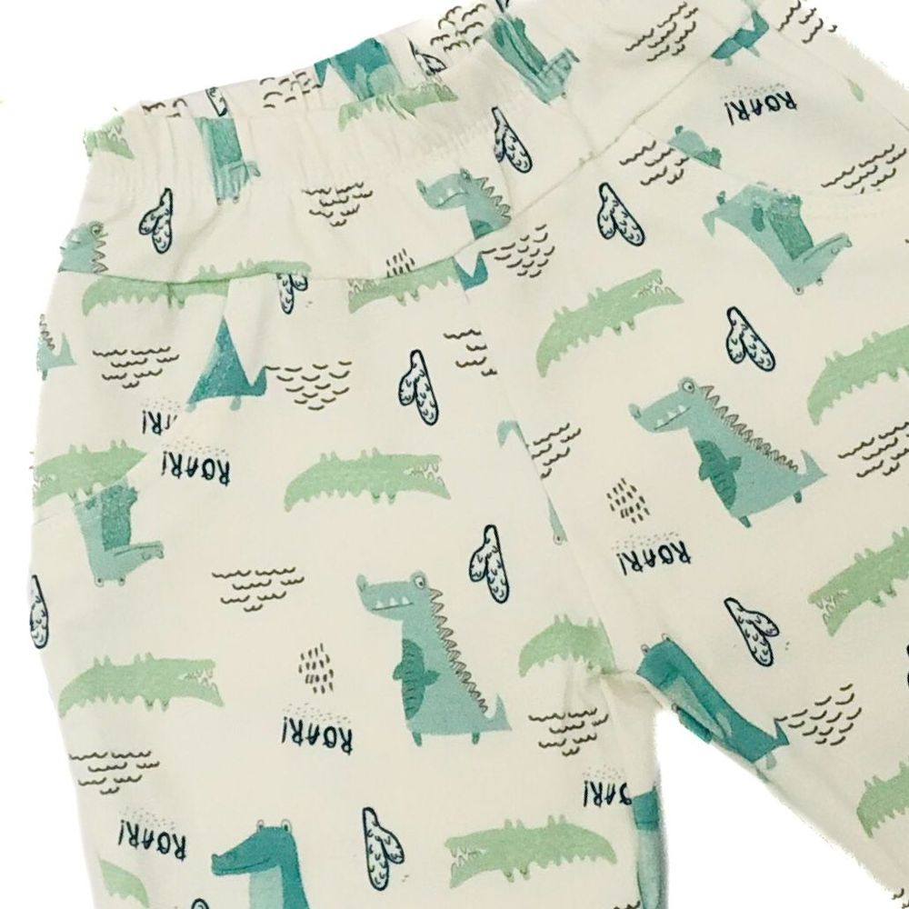 CONJUNTO CURTO INFANTIL MENINO CROCODILO