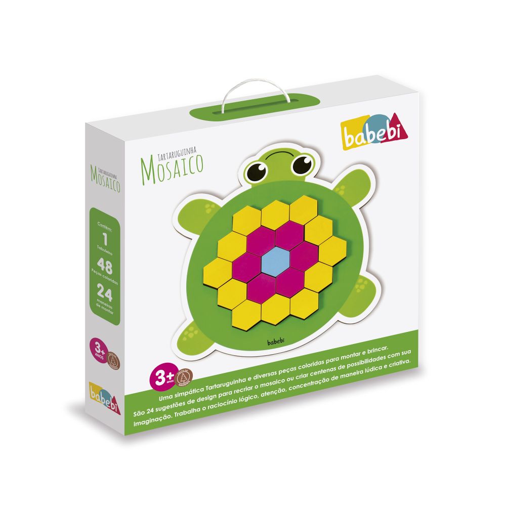 Brinquedo Educativo Mosaico Tartaruguinha