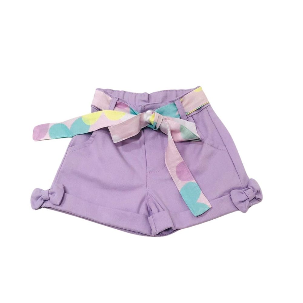 CONJUNTO INFANTIL MENINA SHORTS E BATA FLORIDA