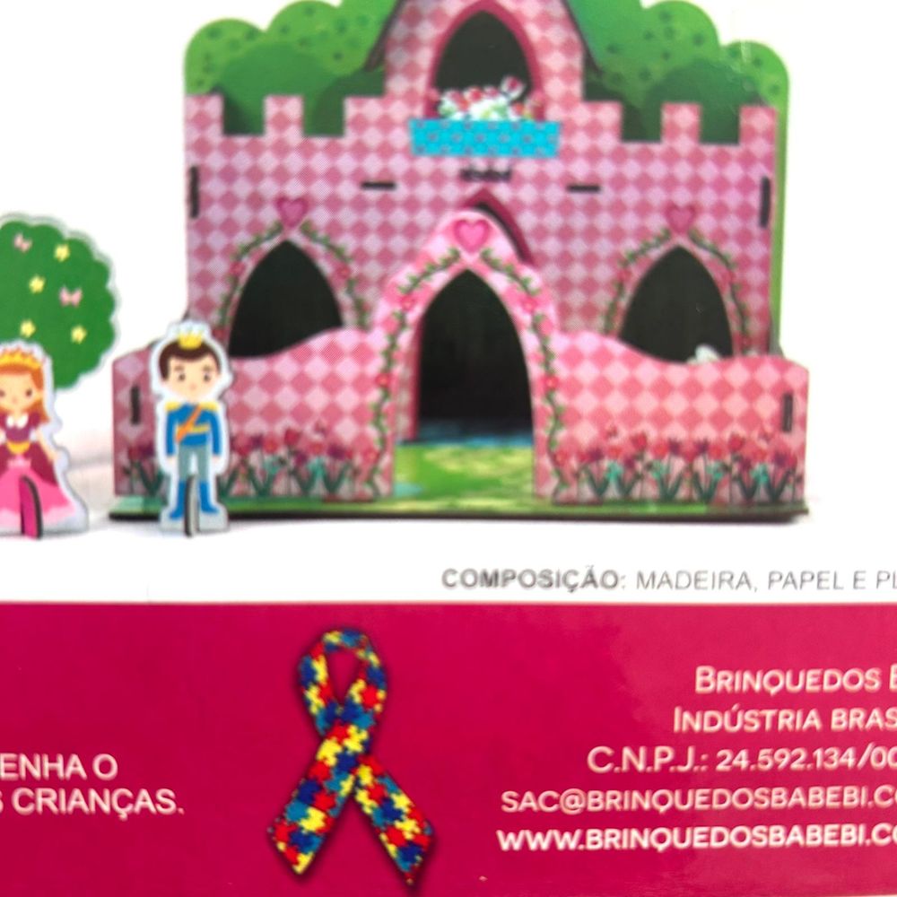 Brinquedo Educativo Castelo Quebra-cabeça 3D