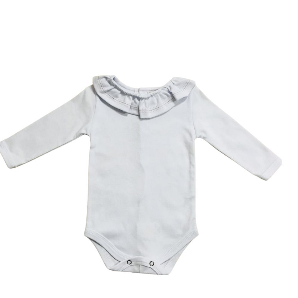 Conjunto Jardineira Longa E Body  Bebê Menina Bichinhos