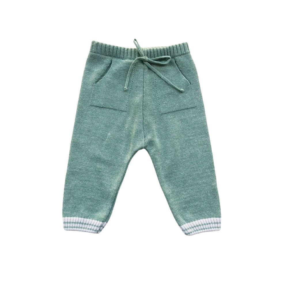 CONJUNTO BEBÊ MENINO BLUSA E CALÇA EM TRICÔ URSINHO