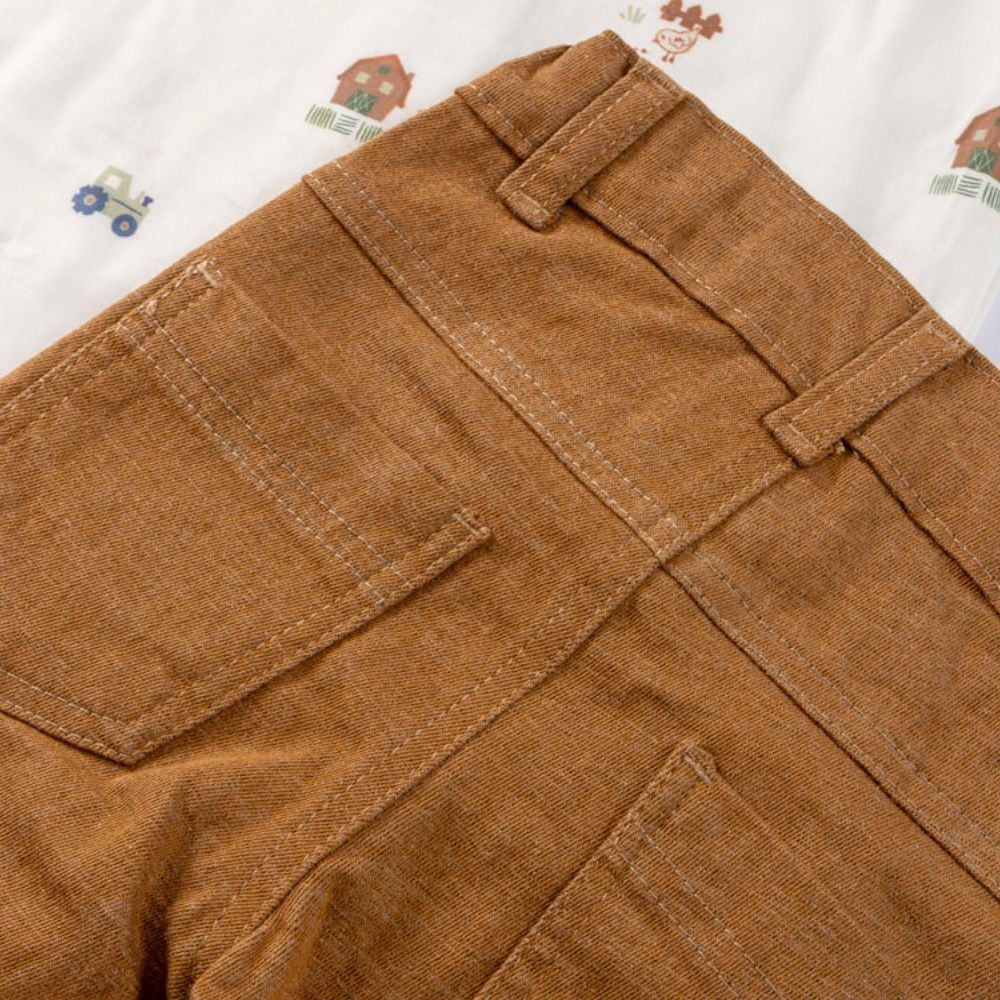 CONJUNTO INFANTIL MENINO CAMISA MANGA LONGA E CALÇA SARJA