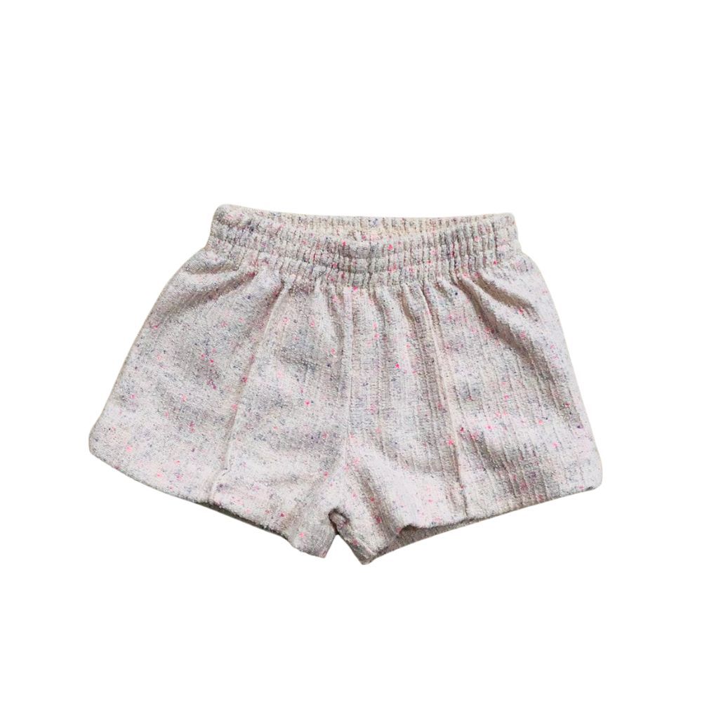 Conjunto Bebê Menina Bata Branca e Shorts