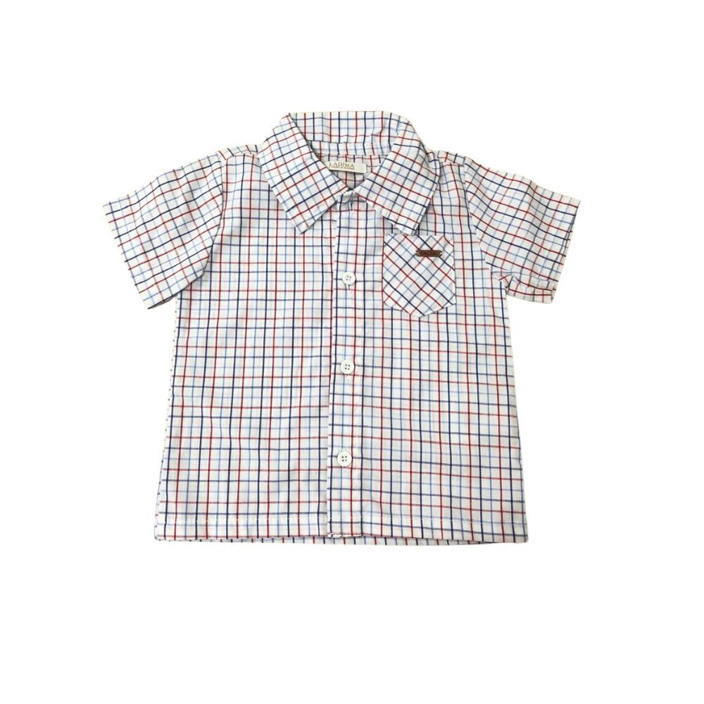 CONJUNTO BEBÊ MENINO CAMISA E BERMUDA JEANS