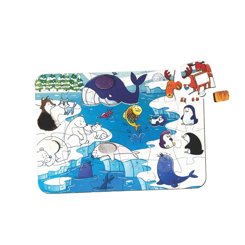 Quebra-Cabeça Animais na Neve