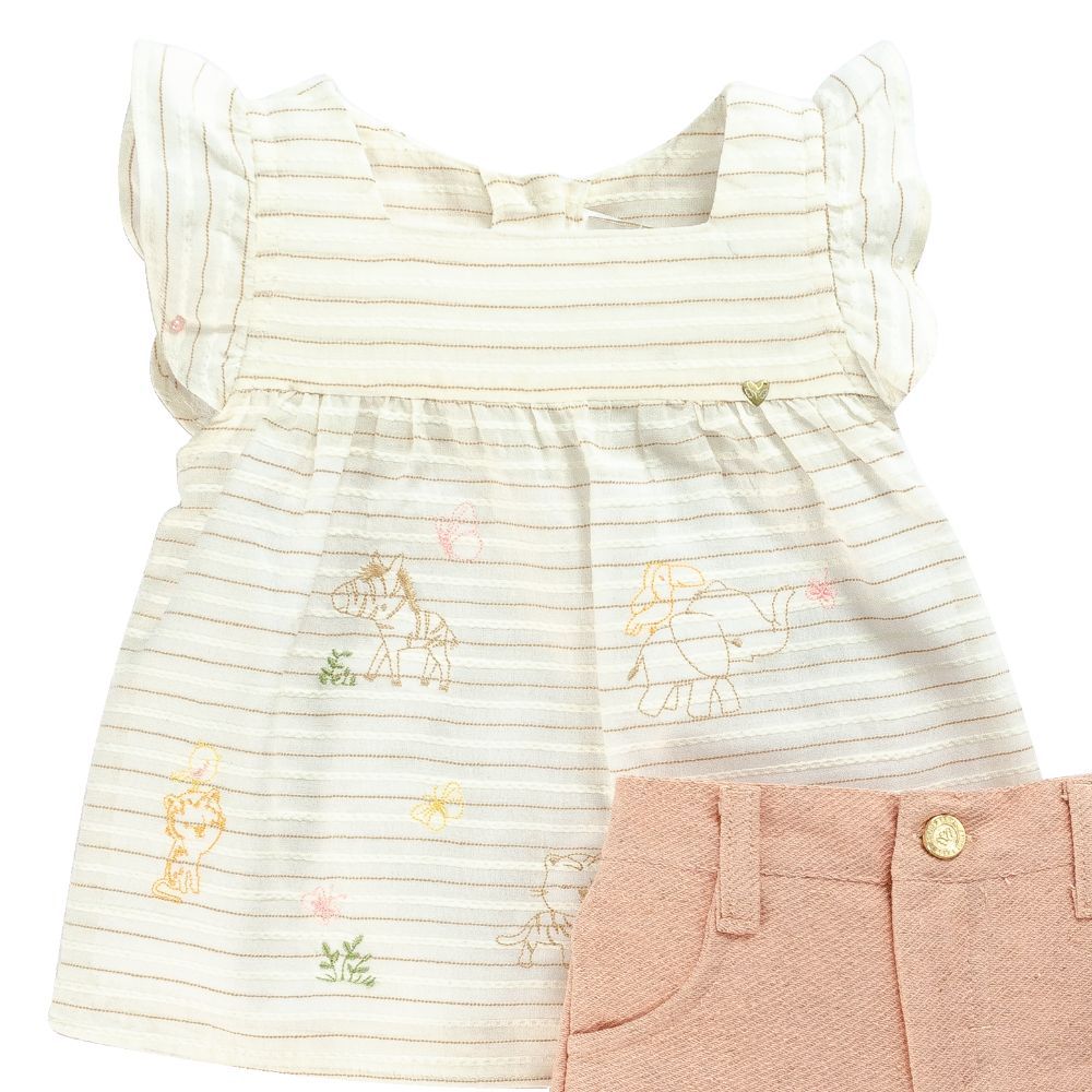 CONJUNTO INFANTIL MENINA SAFARI CHIQUE
