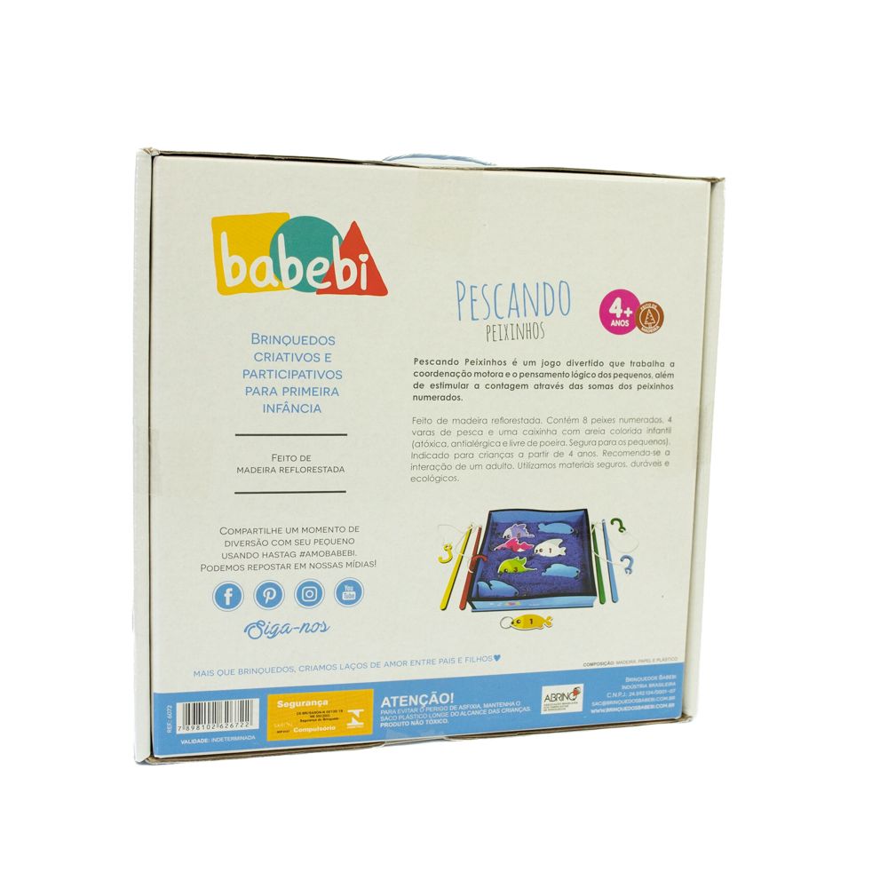 BRINQUEDO EDUCATIVO PESCANDO PEIXINHOS