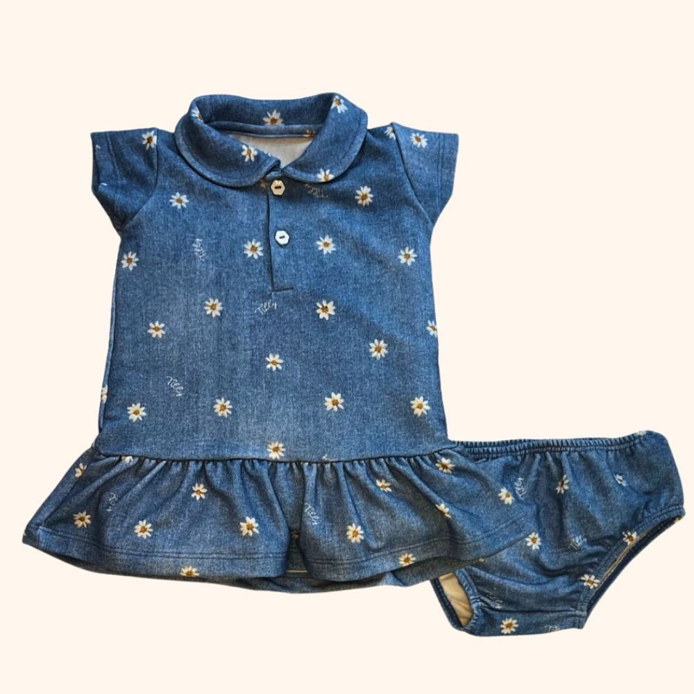 VESTIDO INFANTIL MALHA JEANS