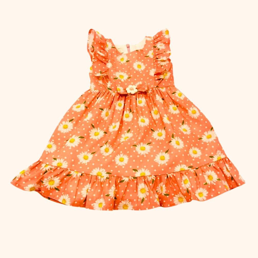 VESTIDO INFANTIL ESTAMPA MARGARIDAS