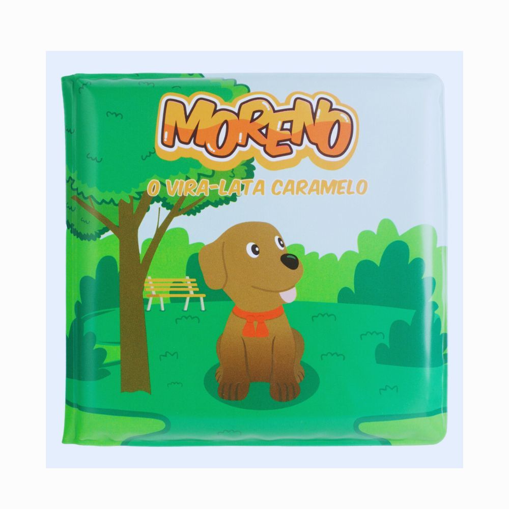LIVRO DE BANHO COM BICHINHO CACHORRO UNISSEXVERDE