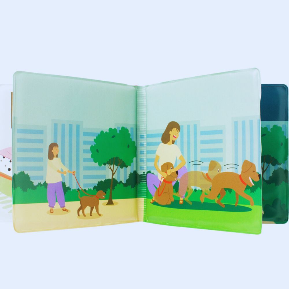 LIVRO DE BANHO COM BICHINHO CACHORRO UNISSEXVERDE