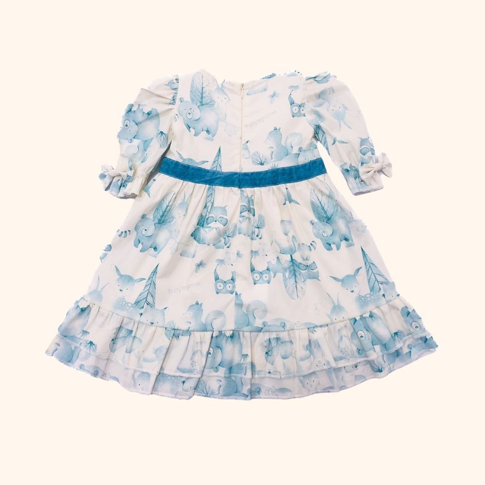 VESTIDO INFANTIL ESTAMPA FLORESTA