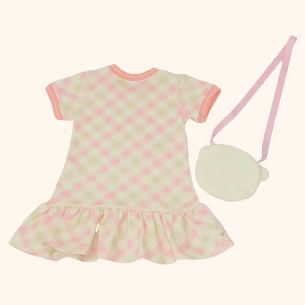 VESTIDO INFANTIL COM BOLSINHA DE URSO