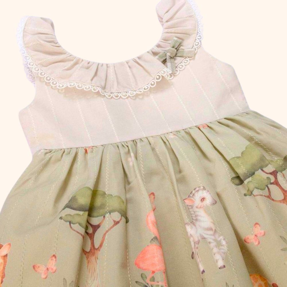 VESTIDO BEBÊ ESTAMPA ZOO