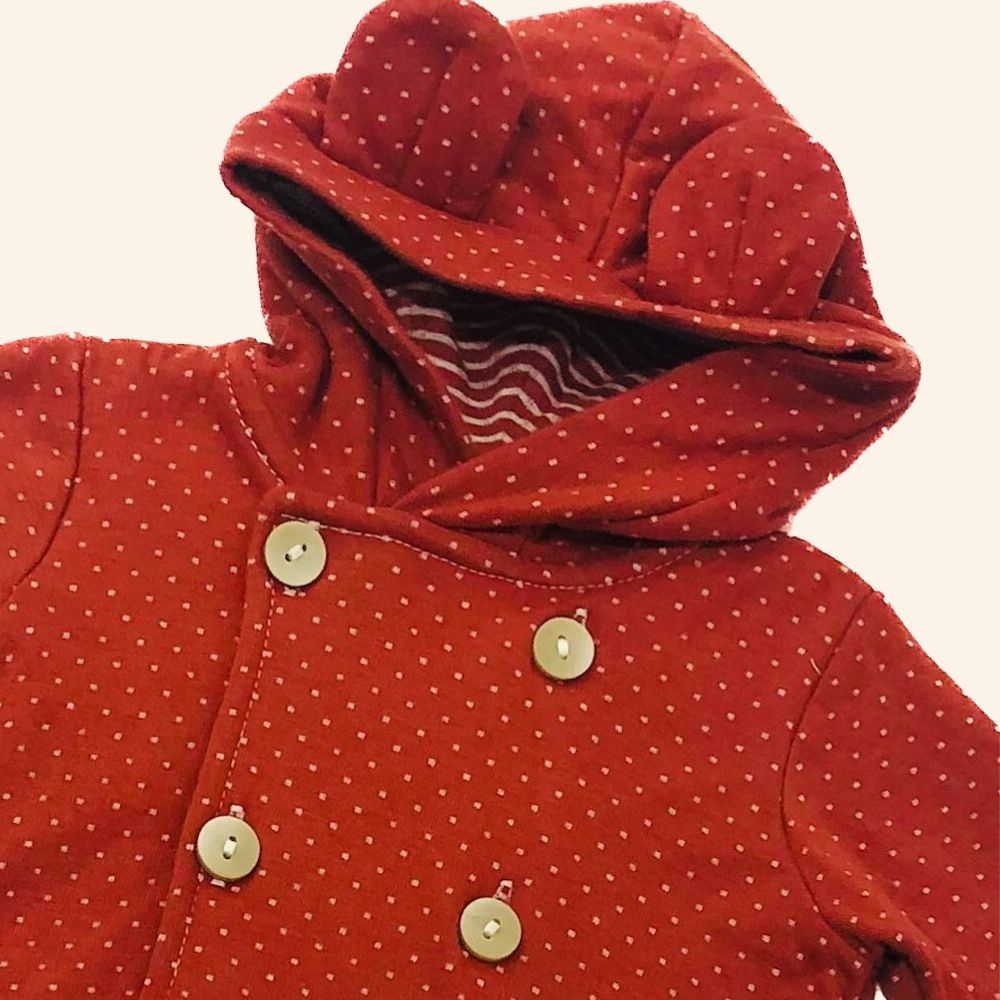 CONJUNTO INFANTIL MENINA BLUSA CAPUZ ORELHINHAS 3D E CALÇA 