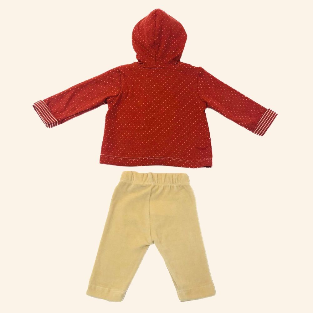 CONJUNTO INFANTIL MENINA BLUSA CAPUZ ORELHINHAS 3D E CALÇA 
